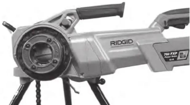 RIDGID 760 FXP - Con el brazo de soporte suministrado: - 3