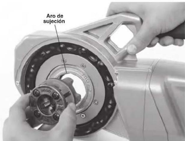 RIDGID 760 FXP - Montaje de cabezales roscadores - 4