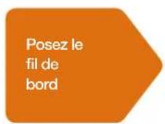Posez le fil de bord