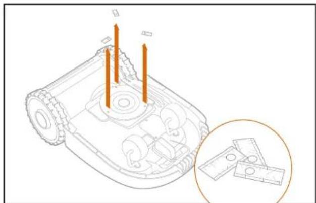 WORX Landroid WR143E - Remplacer les lames - 4