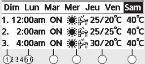 PANASONIC CZ-RTW1 - [Exemple d'une programmation horloge] - 1