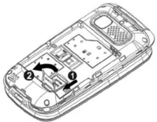 PANASONIC KX-TU550 - Annexe 1: Comment manipuler la carte SIM et la carte microSD - 2