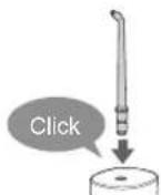 PANASONIC EW-DJ86 - Install the nozzle. - 1