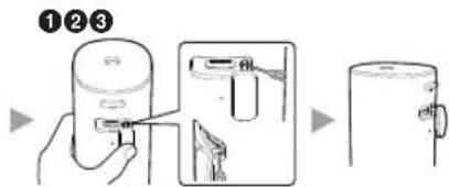 PANASONIC EW-DJ86 - Åpne kontaktdekselet, og sett inn USB-pluggen (Type-C) til USB-kabelen i kontakten på hoveddelen. - 2