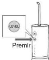 PANASONIC EW-DJ86 - Prima o interruptor de nível e selecione o nível de pressão da água. - 1