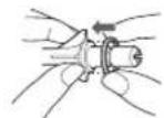 PANASONIC EW-DJ86 - Colocar ligeramente la punta del cepillo sobre los dientes torcidos. - 3