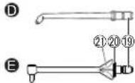 PANASONIC EW-DJ86 - Identifikation af dele - 4
