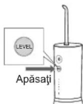 PANASONIC EW-DJ86 - Apăsați comutatorul de nivel și selectați nivelul de presiune a apei. - 1