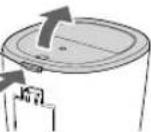 PANASONIC EW-DJ86 - Remove the nozzle and bottom cover. Wash the nozzle, main unit and inside of the tank with water. - 2