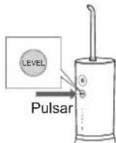 PANASONIC EW-DJ86 - Pulse el interruptor de nivel y seleccione el nivel de presión de agua. - 1