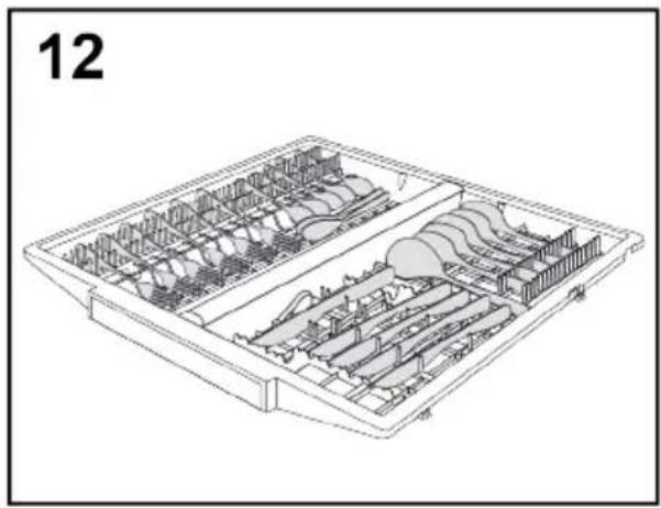 HAIER XF 6B2M3PX - VERWENDUNG DES DRITTEN KORBES (Nur bei einigen Modellen) - 1