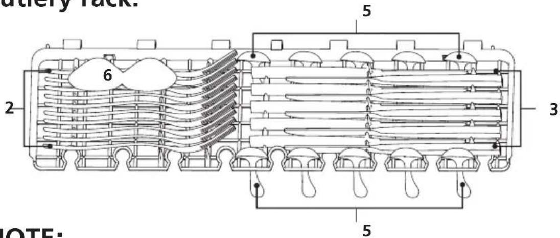 NODOR NorCare DW4611 I SL - 3.Cutlery rack: - 1