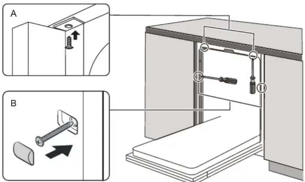 NODOR NorCare DW4611 I SL - Passo 4. Passos de instalação da区内 de lavar louça - 1