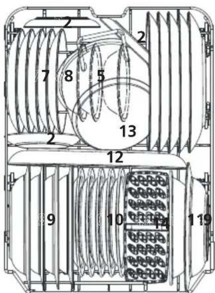 NODOR NorCare DW4611 I SL - Lower basket: - 1