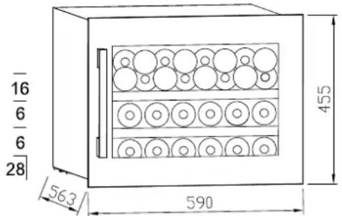 NODOR NorCare V28BK - Wine storage - 1