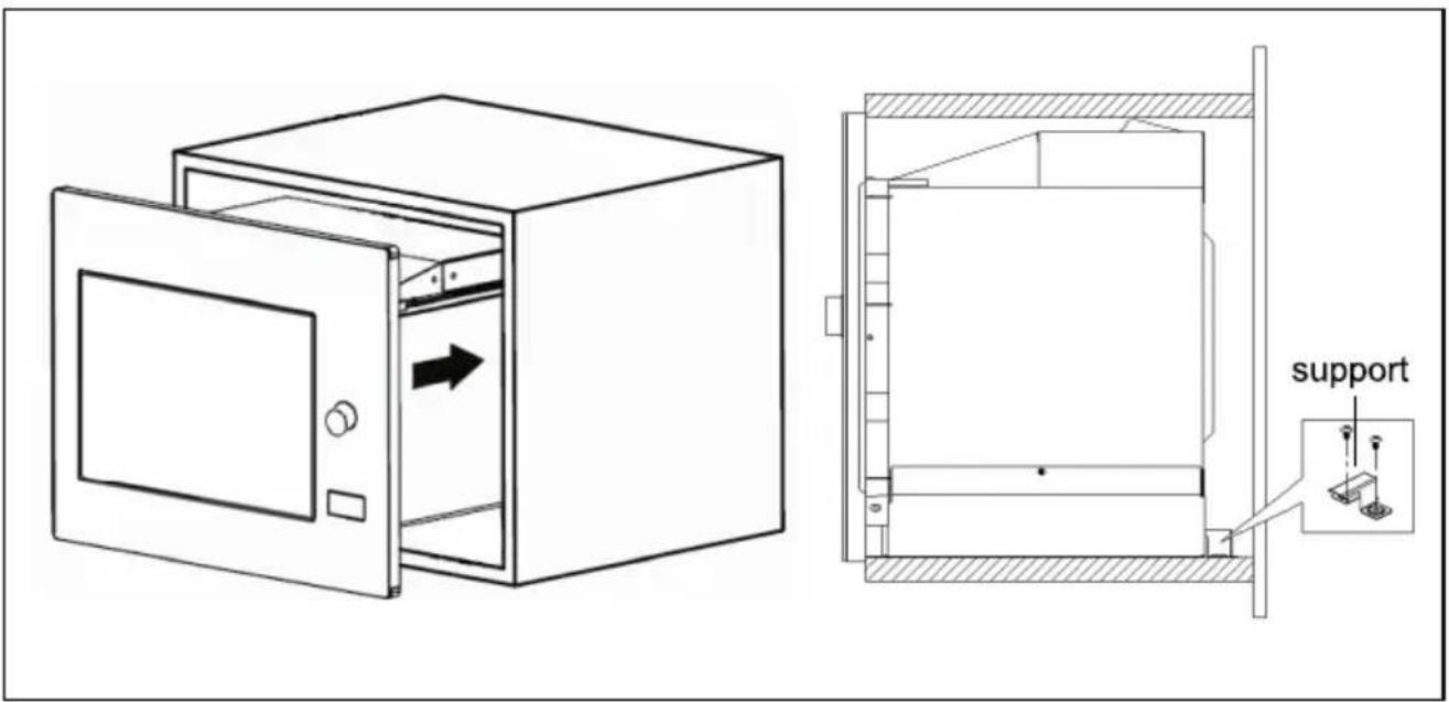 NODOR NorChef MW 25 DG DB - Installez le four dans l'armoire - 1