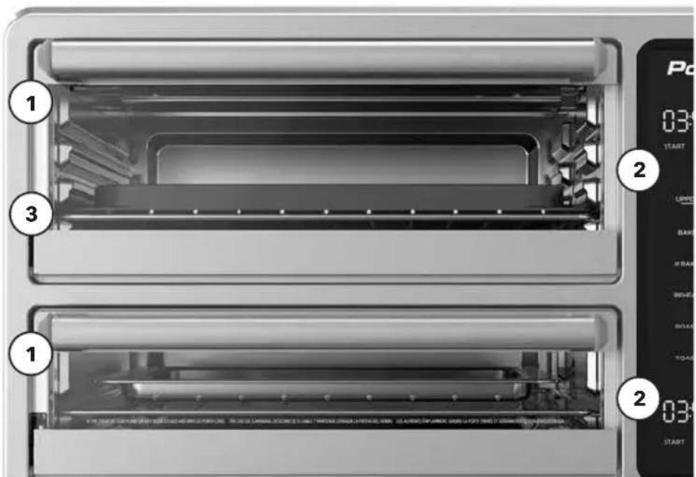 PowerXL SmartSynx TO67D5-1SPC - Posiciones de la Parrilla - 1