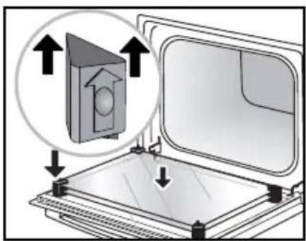 BRANDT BOP7568BB - • Re-assembling the door - 1