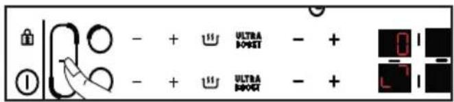 BRANDT BPI184HUB - + / - Power setting - 3