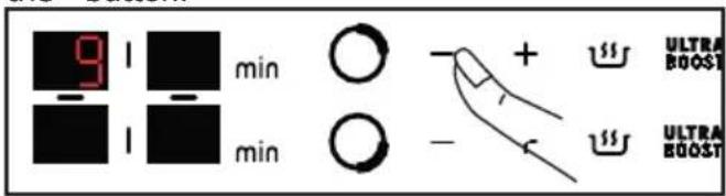 BRANDT BPI184HUB - + / - Power setting - 1