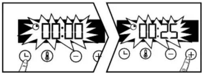 BRANDT BOP7332 - - Programming the cooking time - 1