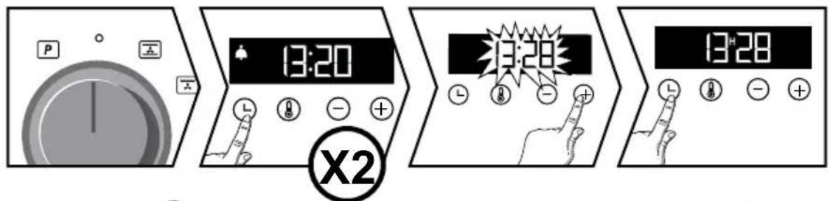 BRANDT BOP7332 - Modifica dell'ora - 1