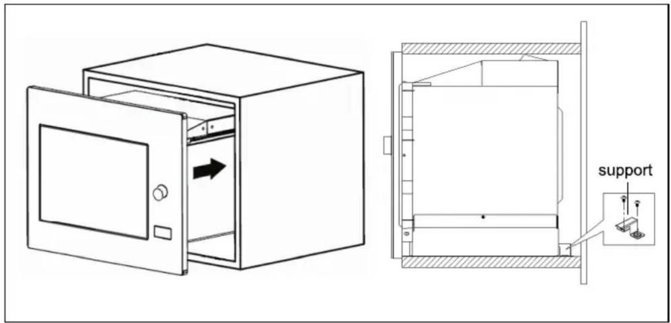 NODOR NorChef MW 25 DG CU - Installez le four dans l'armoire - 1