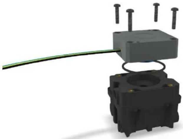 Alphacool ES Reservoir 2U - PUMP ASSEMBLING - 1