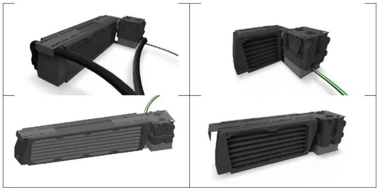 Alphacool ES Reservoir 2U - MONTAGE AM RADIATOR - 5