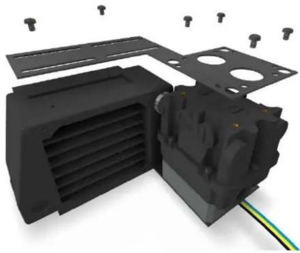 Alphacool ES Reservoir 2U - MONTAGE AM RADIATOR - 3