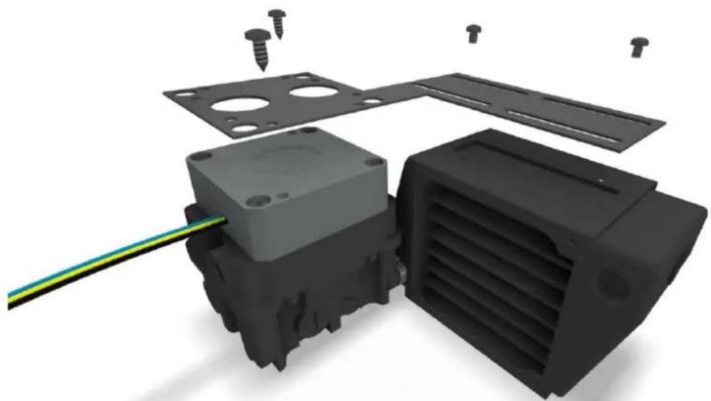 Alphacool ES Reservoir 2U - MOUNTING ON A RADIATOR - 4