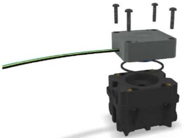Alphacool ES Reservoir 2U - PUMPENMONTAGE - 1