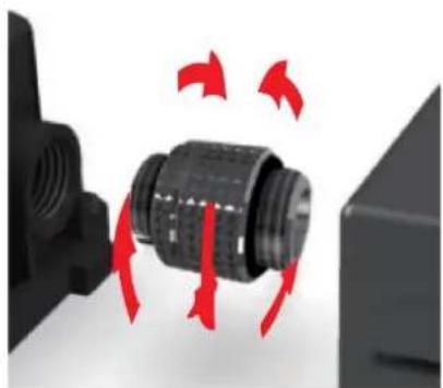 Alphacool ES Reservoir 1U - MOUNTING ON A RADIATOR - 3