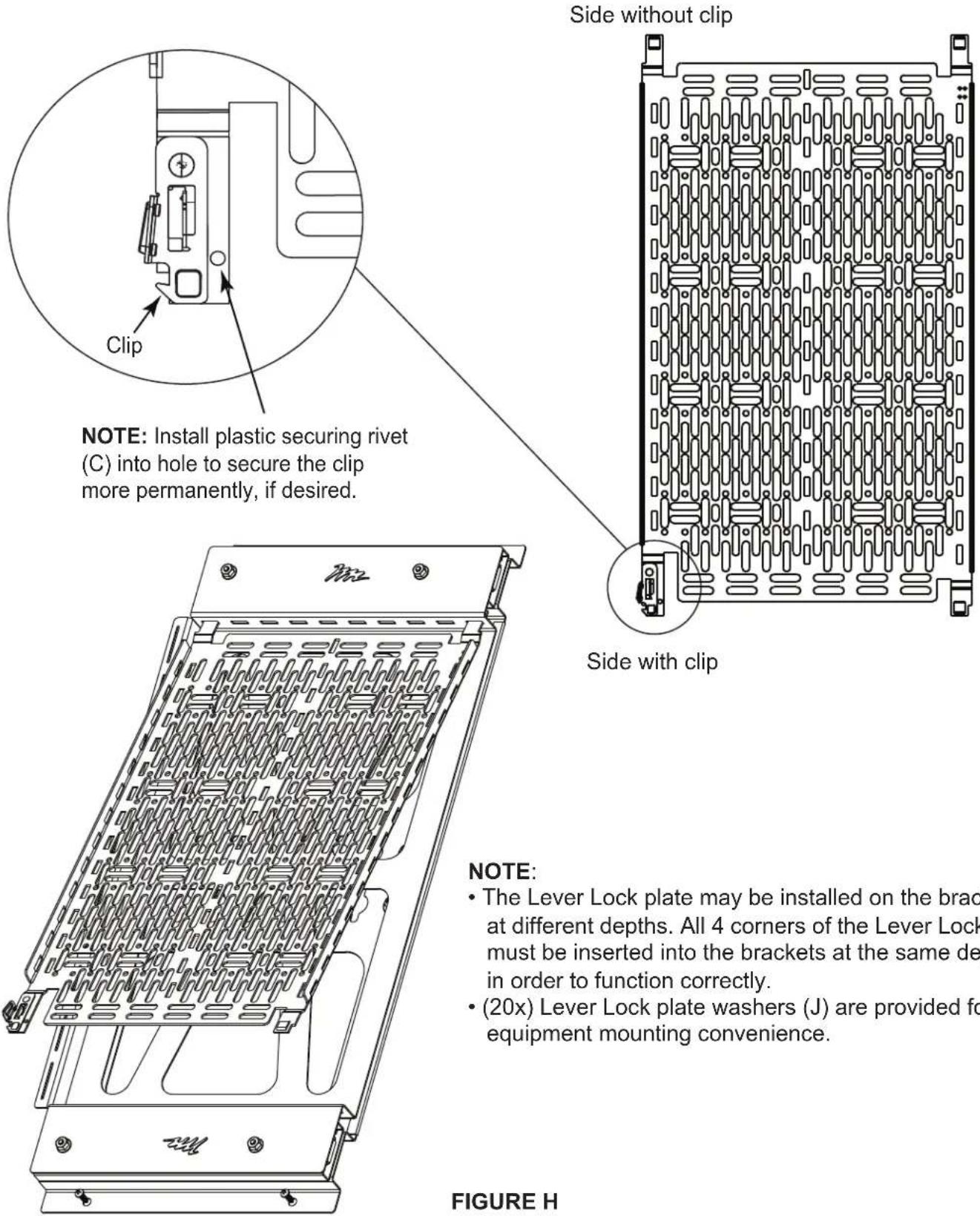 Middle Atlantic PRX-SMP-15X10 - INSTALLING THE SLIDING MOUNTING PLATE TO THE BACK OF AN EXTRAUSION CONT'D - 4