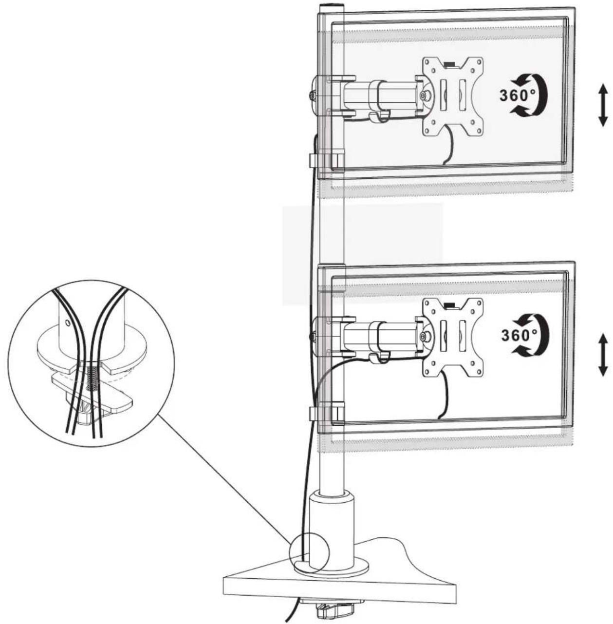 Middle Atlantic MM3-2X1BLK - RECESSED OR RAISED BACK DISPLAY MOUNT BRACKET INSTALLATION - 1