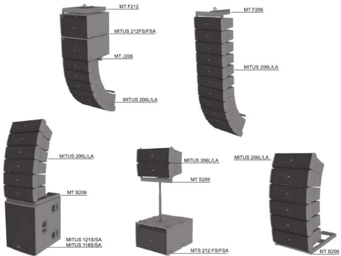 FBT MITUS 206L - x MITUS 206LA + 4 x MITUS 118SA - 28