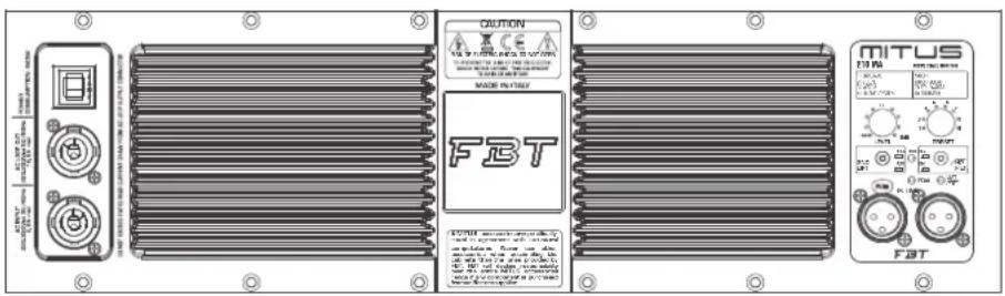 FBT MITUS 206LA - INFORMATIONS DE SÉCURITÉ IMPORTANTES - 6