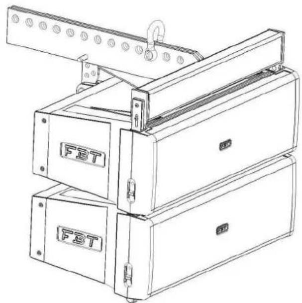 FBT MITUS 206LA - AGGANCIO DI 2 SATELLITI CON BARRA DI SOSPENSIONE ATTACHMENT OF 2 SATELLITES WITH FLYBAR - 3
