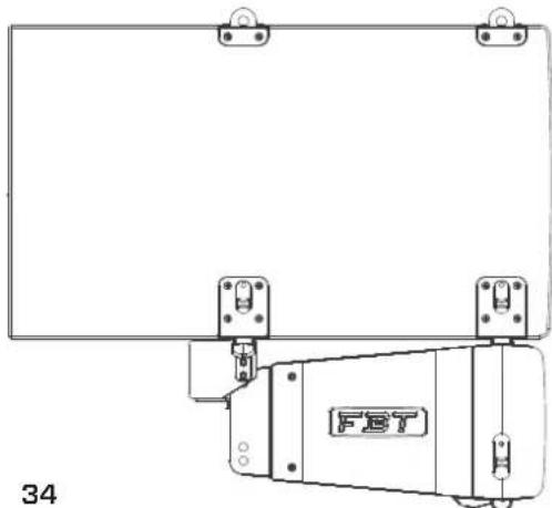 FBT MITUS 212FSA - ANCRAGE DE 2 SUBWOOFERS, SATELLITE ET BARRE DE SUSPENSION KOPPLUNG VON 2 SUBWOOFER, SATELLIT UND TRAGESTANGE - 3