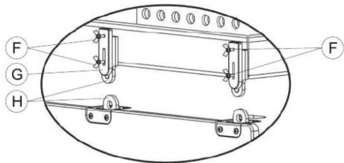 FBT MITUS 212FSA - AGGANCIO DI 2 SUBWOOFER, SATELLITE E BARRA DI SOSPENSIONE ATTACHMENT OF 2 SUBWOOFERS, SATELLITE AND FLYBAR - 4
