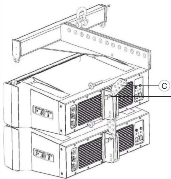 FBT MITUS 212FSA - AGGANCIO DI 2 SATELLITI CON BARRA DI SOSPENSIONE ATTACHMENT OF 2 SATELLITES WITH FLYBAR - 3