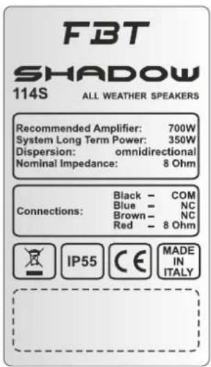 FBT SHADOW 108CT - SYSTEME KONSTANTER IMPEDANZ - 6