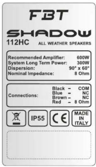FBT SHADOW 114S T - SISTEMI A IMPEDENZA COSTANTE - 5