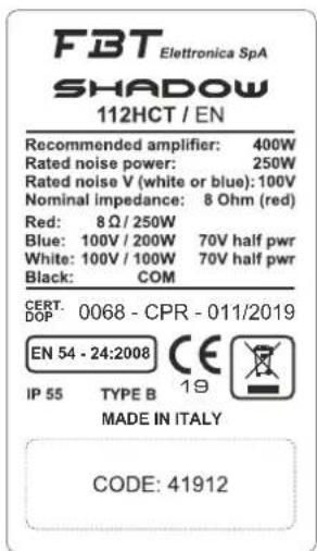 FBT SHADOW 112HCT - PEDENZA COSTANTE - 3