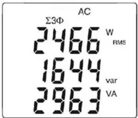 Gossen Metrawatt METRACLIP 87 - Mesure de puissance en triphasé équilibré - 3
