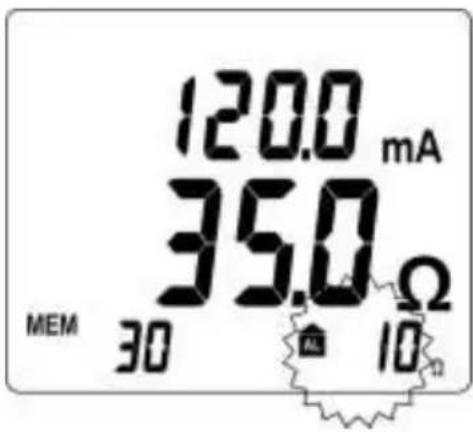 Gossen Metrawatt METRACLIP EARTH - Configuration en seuil bas - 2