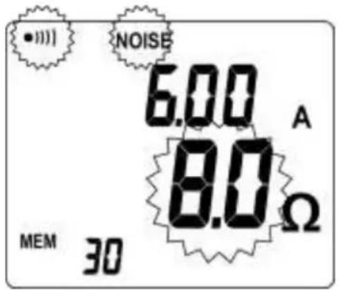 •!!!) NOISE 6.00 A 8.0 Ω MEM 30