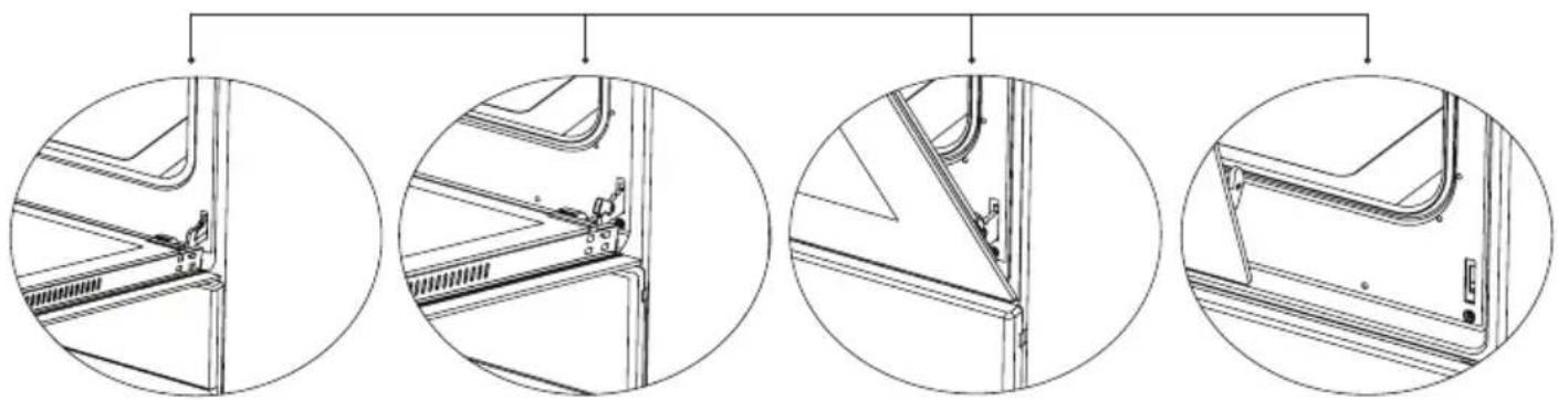 CATA SES 6004 BK - Cleaning And Mounting Oven Door - 3