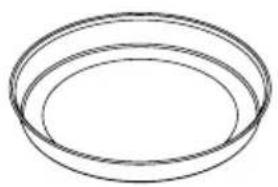 CATA SES 6004 BK - Tray / Glass tray * - 1