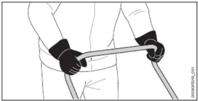 STIHL KGA 770 - Sujeción y control de la barredora - 1